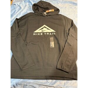 Nike Dri-FIT Trail Magic Hour Men's Black White Sweatshirt Hoodie DV9324 Large